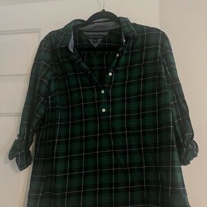 Green Plaid Women’s Shirt